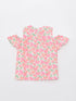 LC Waikiki Crew Neck Patterned Poplin Girl Blouse